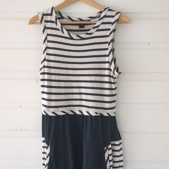 Marc by Marc Jacobs Blue and White Striped Dress with Pockets, Size S - Picture 1 of 10